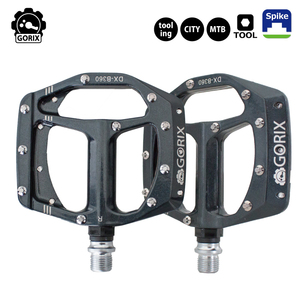 Педаль велосипеда Gorix Gorix Flat Wide Bicycle Pedal Black (B360)