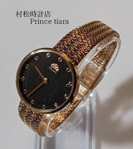 村松時計店 プリンス ティアラ レディース腕時計 ラインストーン 新品未使用