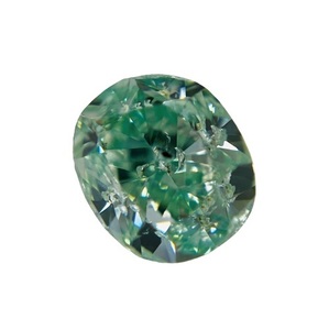 FANCY INTENSE BLUISH GREEN 0.529ct OV/RT0183/CGL