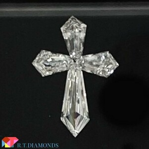 CROSS 十字架形ダイヤモンドセット 0.51ct 4PC/RT1461/CGL