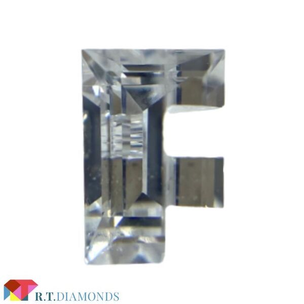 ダイヤモンド!アルファベットFの形!Eカラー SI1/0.434ct/RT0439/CGL