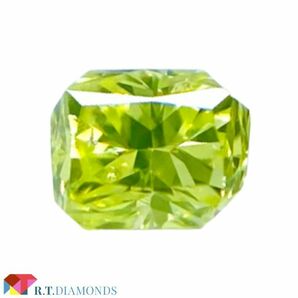 FANCY INTENSE YELLOW GREEN 0.046ct RCT/RT1127/CGL