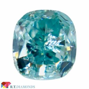 FANCY INTENSE BLUE GREEN 0.494ct X/RT1465/CGL