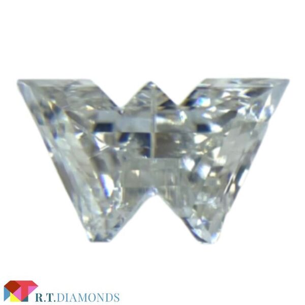 ダイヤモンド!アルファベットW/Mの形! Dカラー SI1/0.329ct/RT0450/CGL
