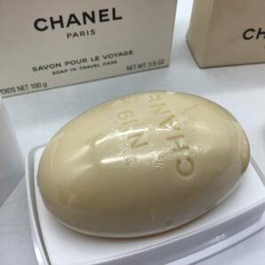 CHANEL/シャネル 石鹸 石けん サヴォン NO5 NO19 2個セット 未使用保管品 ▲1660の画像3