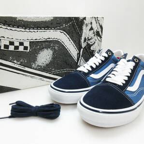 KM-4227《スニーカー》VANS SKATE OLD SKOOL/バンズ スケート オールドスクール★ネイビー★US8/26cm★ヴァンズ★保管 未使用★の画像1