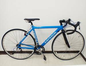 KM-4140[ road bike ]MARUISHI/ circle stone *EMPEROR/en propeller -*18 speed *TIAGRAti UGG la* blue * aluminium frame * Vintage * bicycle *