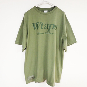 KM-4210【半袖Tシャツ】WTAPS/ダブルタップス★22SS URBAN TERRITORY TEE★アーバンテリトリー★SNEAK★SIZE 03★オリーブ★