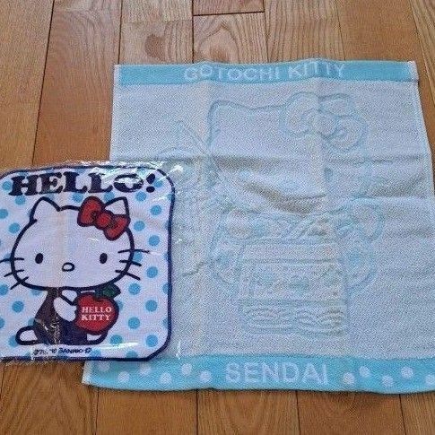 フコク生命　Hello Kitty 　ノベルティ　キティちゃん　ハンドタオル　タオルハンカチ