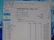 KIOXIA SSD KHK6YRSE3T84 SATA 2.5inch 3.84TB(3840GB) 電源投入回数33回 使用時間178時間 正常判定 本体のみ ラベル欠品 中古品です⑥_画像4