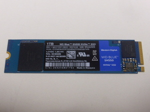 WD BLUE SN550 SSD M.2 NVMe Type2280 Gen 3.0x4 1000GB(1TB) 電源投入回数1581回 使用時間3784時間 正常100% WDS100T2B0C 中古品です