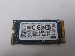 KIOXIA SSD M.2 NVMe Type2242 Gen 4.0x4 1024GB(1TB) 電源投入回数22回 使用時間1時間 正常100% KBG5AZNT1T02 中古品です