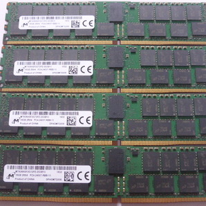 メモリ サーバーパソコン用 Micron DDR4-2400 (PC4-19200) ECC Registered 16GBx4枚 合計64GB 起動確認済です MTA36ASF2G72PZ-2G3B1IIの画像1