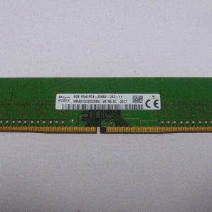 メモリ デスクトップパソコン用 BUFFALO SK hynixチップ DDR4-2666 PC4-21300 8GB 起動しますが小さいチップ欠損ありの為ジャンク品扱です の画像3