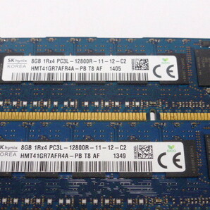 メモリ サーバーパソコン用 低電圧 1.35V SK hynix PC3L-12800R(DDR3L-1600R) ECC Registered 8GBx2枚 合計16GB 起動確認済みです の画像2