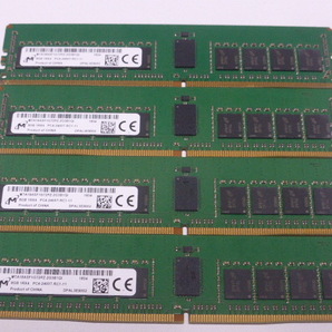 メモリ サーバーパソコン用 Micron DDR4-2400 (PC4-19200) ECC Registered 8GBx4枚 合計32GB 起動確認済です MTA18ASF1G72PZ-2G3B1QI② の画像1