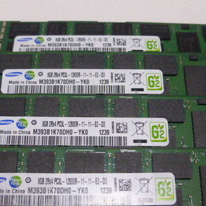 メモリ サーバーパソコン用 低電圧 1.35V Samsung PC3L-12800R(DDR3L-1600R) ECC Registered 8GBx4枚 合計32GB 起動確認済みです③の画像2