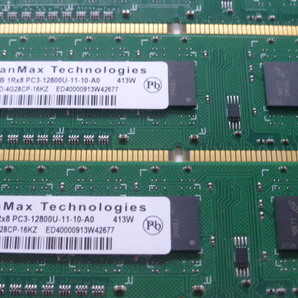 メモリ デスクトップパソコン用 SanMax 1.5V DDR3-1600 PC3-12800 4GBx4枚 合計16GB 起動確認済みですが一応ジャンク品扱いですの画像3