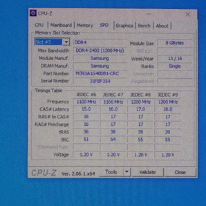 メモリ サーバーパソコン用 Samsung DDR4-2400 (PC4-19200) ECC Registered 8GBx4枚 合計32GB 起動確認済です M393A1G40DB1-CRC0Q⑦の画像7