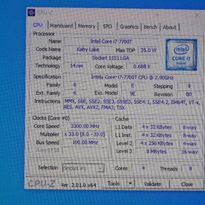 INTEL CPU Core i7 7700T 4コア8スレッド 2.90GHZ SR339 CPUのみ 起動確認済みですの画像3