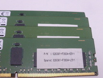 メモリ サーバーパソコン用 Samsung DDR4-2400 (PC4-19200) ECC Registered 8GBx4枚 合計32GB 起動確認済です M393A1G40EB1-CRC0Q_画像3