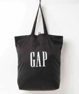 GAP ロゴ エコバッグ★ブラック【新品】