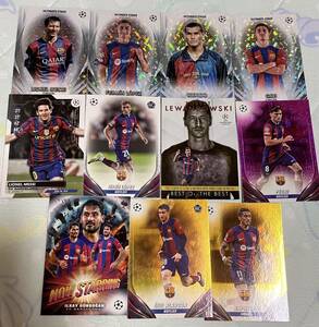 2023-24 Topps UEFA Club Competitions Barcelona set
