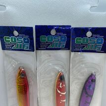 ★未使用 パケ入り 送料無料②★GAN CRAFT ガンクラフト コソジグ 150g 120g 3個セット COSO JIG 150 青物根魚 ジギング ジグ アカキン 3本_画像3