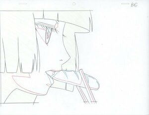 * ground . young lady / autograph anime material animation 1 sheets /....( sausage ) / Hell Girl / 10