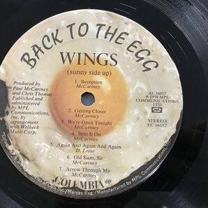 LP / WINGS / BACK TO THE EGG [6748RR]の画像3