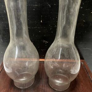 オイルランプ ホヤ瓶 2個の画像1