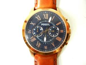 FOSSILフォッシル FS4835 メンズ クロノグラフ レザーベルト