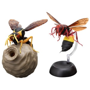 いきもの大図鑑 とっくりばち ２種 セット ミカドトックリバチ ツマグロスズメバチ 蜂 ハチ フィギュア スズメバチ ガチャ
