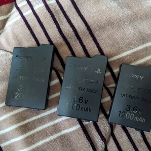3個　SONY純正　PSP　バッテリーパック 1200mAh　PSP-S110　膨張あり