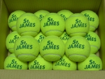 DUNLOP/ダンロップ●硬式テニスボール「Ｓｔ．ＪＡＭＥＳ」１８球/⑤中古_画像1