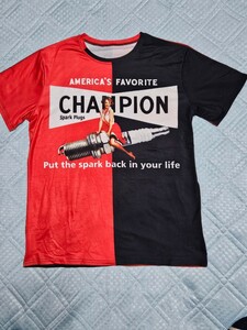 レトロ！ CHAMPION　Tシャツ　M～Lサイズ 未使用新品