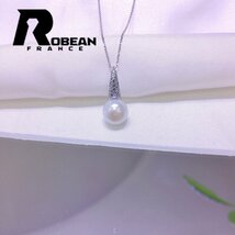 逸品 EU製 定価6万円★ROBEAN・淡水真珠・ペンダント★天然パール パワーストーン s925 アコヤ真珠 本真珠 オシャレ 9-10mm P9010127_画像2