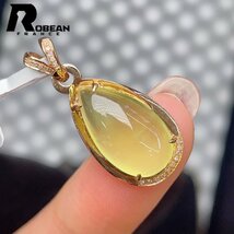 綺麗 EU製 定価32万円★ROBEAN・ゴールデンプレナイト・ダイヤモンド・ ペンダント★天然石 パワーストーン K18（18金）00080284_画像3