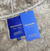 個性・ジャケット 定価7万◆Emmauela・イタリア・ミラノ発◆上質 暖かい 裏起毛 ゆったり パッチワーク ICT レトロ ストリート L/48サイズ_画像9