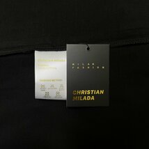 定価2万★christian milada・ミラノ発・半袖Tシャツ★コットン100％ 高級 薄手 快適 おしゃれ 丈夫 カジュアル リゾート 旅行 春夏 L/48_画像7