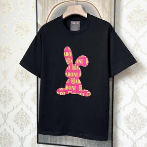 新作EU製＆定価2万◆UABONI*Paris*半袖Tシャツ*ユアボニ*パリ発◆綿100% 通気 薄手 ウサギ柄 可愛い スウェット お出かけ 夏服 L/48サイズの画像10