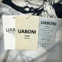 個性EU製＆定価3万◆UABONI*Paris*アロハシャツ*フランス*パリ発◆高級 薄手 快適 総柄 半袖 開襟シャツ おしゃれ カジュアル L/48サイズ_画像8