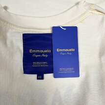 個性・半袖Tシャツ 定価2万◆Emmauela・イタリア・ミラノ発◆コットン100％ 薄手 通気 人気 カラフル 手描き風 遊び心 男女兼用 L/48_画像8