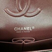 新品未使用★CHANEL シャネル★A01112 キャビアスキン ダブルフラップマトラッセ ハンド チェーンショルダーバッグ シルバー金具 ブランド_画像7