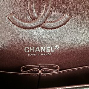 新品未使用★CHANEL シャネル★A01112 キャビアスキン ダブルフラップマトラッセ ハンド チェーンショルダーバッグ シルバー金具 ブランドの画像7