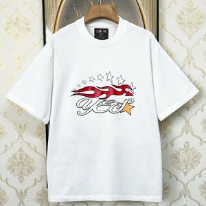 上級EU製＆定価2万◆UABONI*Paris*半袖Tシャツ*ユアボニ*パリ発◆上質 快適 通気 ゆったり 人気 個性 レトロ カットソー アメカジ 普段着XL