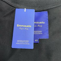 個性・半袖Tシャツ 定価2万◆Emmauela・イタリア・ミラノ発◆コットン100％ 速乾 吸汗 薄手 バラ ロゴ カットソー 定番 男女兼用 2XL/52_画像8