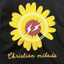 定価2万★christian milada・ミラノ発・半袖Tシャツ★上品 ナチュラル ゆったり 快適 スウェット デイジー柄 可愛い 定番 男女兼用 夏 M_画像3