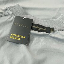 定価2万★christian milada・ミラノ発・半袖Tシャツ★薄手 速乾 涼しい シンプル 無地 洗練 プルオーバー トップス カジュアル 夏服 L_画像9