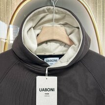 枚数限定EU製＆定価5万◆UABONI*Paris*パーカー*ユアボニ*パリ発◆個性 裏起毛 防寒 スウェット トレーナー プルオーバー 日常着 L/48_画像3